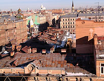 старые крыши васильевского острова